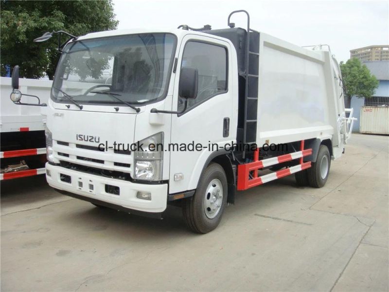 Good Quality Japan Isuzu 700p 190HP 4X2 6m3 7m3 China Garbage Truck