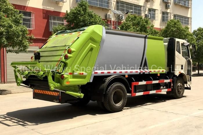 FAW 14m3/14cbm/14000liters Compressed Compactor Compact Garbage Truck