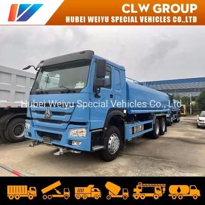 HOWO 20 Cbm Watering Cart Factory 20tons Water Tank Truck Sprinkler Bowser Tank Truck