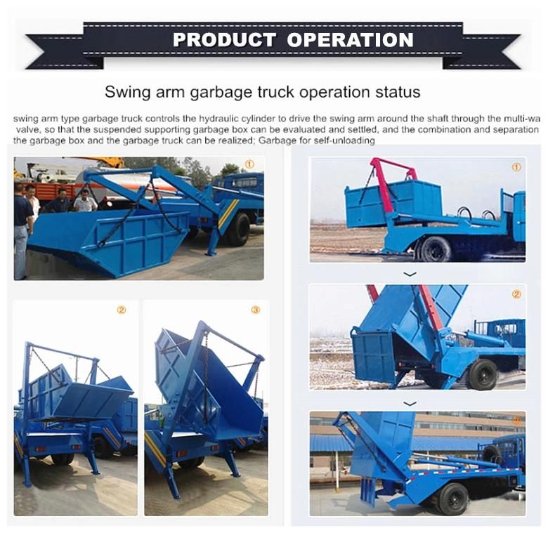 Made in China Dongfeng LHD Rhd 6ton 7ton 8ton Refused Collector Garbge Truck 9m3 10m3 Self-Discharging Skipper Garbage Truck in Stock