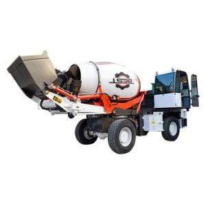 Mobile Cement Mixing Equipment Mini 3.5 Cbm Self Loading Concrete Mixer