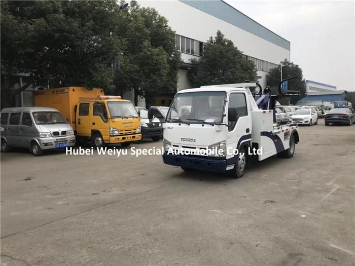 Light Wrecker Tow Truck 4X2 Isuzu 3t Wrecker for Road Towing Service