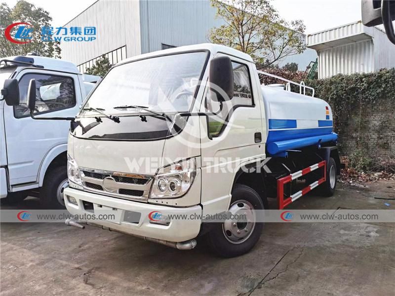 Foton 5000liters 5cbm 5tons Water Bowser Truck Water Sprinkler Truck Water Delivery Truck