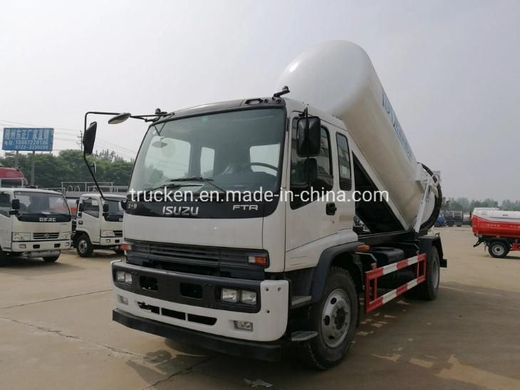 Japanese Brand Isuzu Sewer Cleaning Good Quality 12000L Sewage Suction Truck