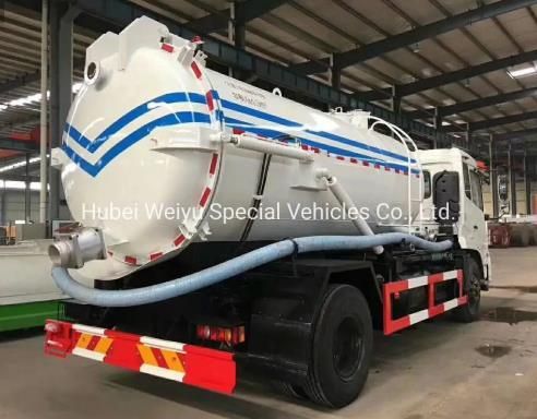 Factory Price China Sinotruk HOWO 4*2 8000liters 8cbm City Street/Shaft/Wells Cleaning Truck 8t 8tons Fecal Sewage Vacuum Suction Truck