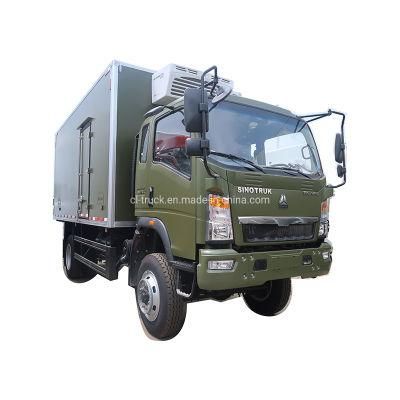 HOWO Light 4X4 Cargo Van Refrigerator Truck 6tons 8tons 10tons