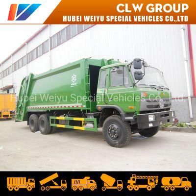 China Factory Dongfeng 1208chassis 15-20 Cbm Loaders Trash Truck 6X4 Compactor Garbage Truck for Sale