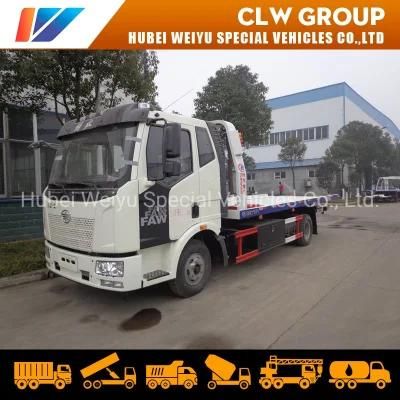 FAW 4X2 Wrecker Rescue Truck Recovery Truck Vehicle Flatbed Tow Truck