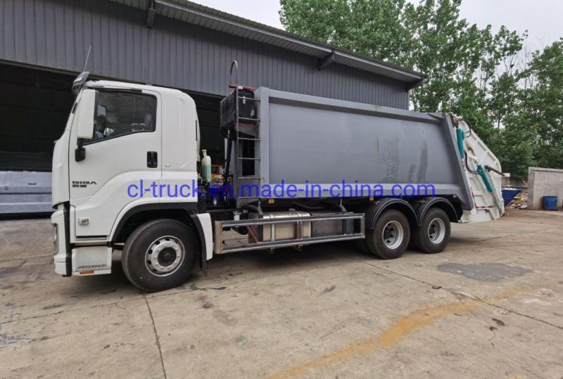 Good Quality Isuzu 6X4 Double Rear Axle Compactor Garbage Vehicle