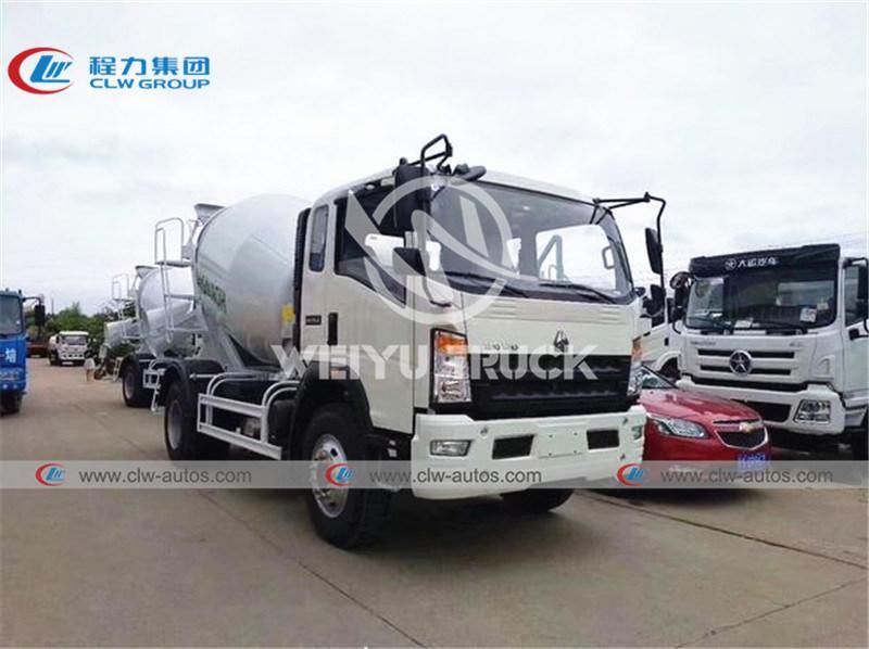 Sinotruk HOWO 4000liters 4cbm Concrete Mixer Truck Cement Mixer Drum Truck