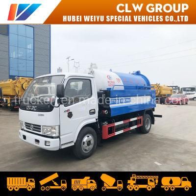 High Pressure Jetting Truck 5000liter Sewage Suction Truck Sewage Vacuum Suction