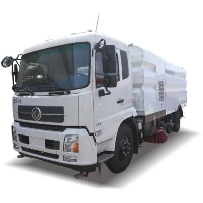 Dongfeng Tianjin Cummins Engine 10m3 Cleaning Street Sweeper Truck Sale with Front Flushing Rear Sprayer