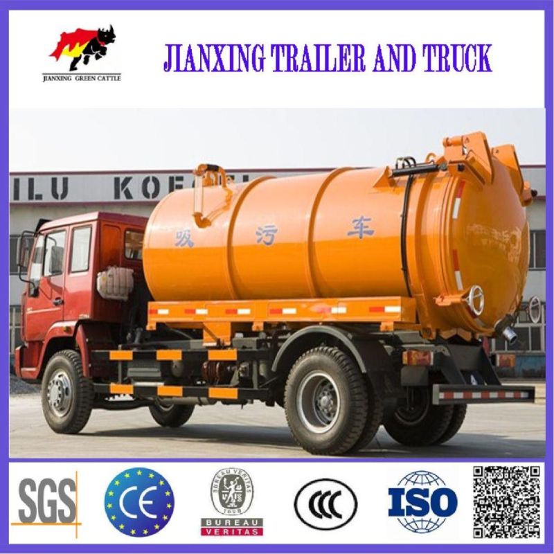 Dongfeng 6X4 18cbm 18tons Vacuum Sewage Suction Tanker Truck with Water Ring Vacuum Sewage Suction Truck