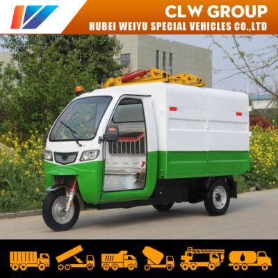 China Electric 3 Wheels Garbage Transportation Mobile Vehicle Tricycle Side Self Loading Refuse Removal Truck