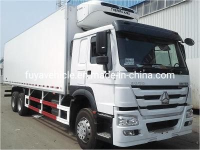 Sinotruk HOWO 6X4 336HP 7.5 Meters Thermo King Refrigerated Truck for Sale