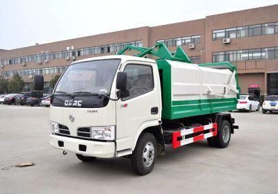 Dongfeng 4X2 5m3 8cbm Hydraulic Lifter Side Loading Garbage Truck