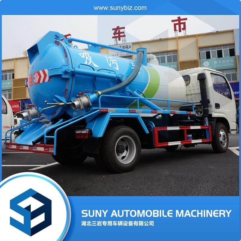 4000L Sewage Tanker Suction Truck with Vacuum Pump