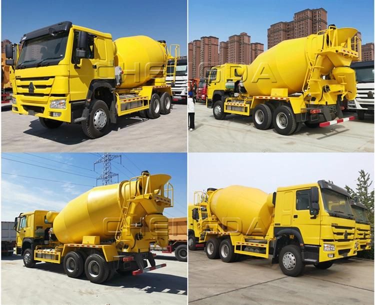 10cbm HOWO Used Trucks Cement Mixing Pump Concrete Mixer Truck