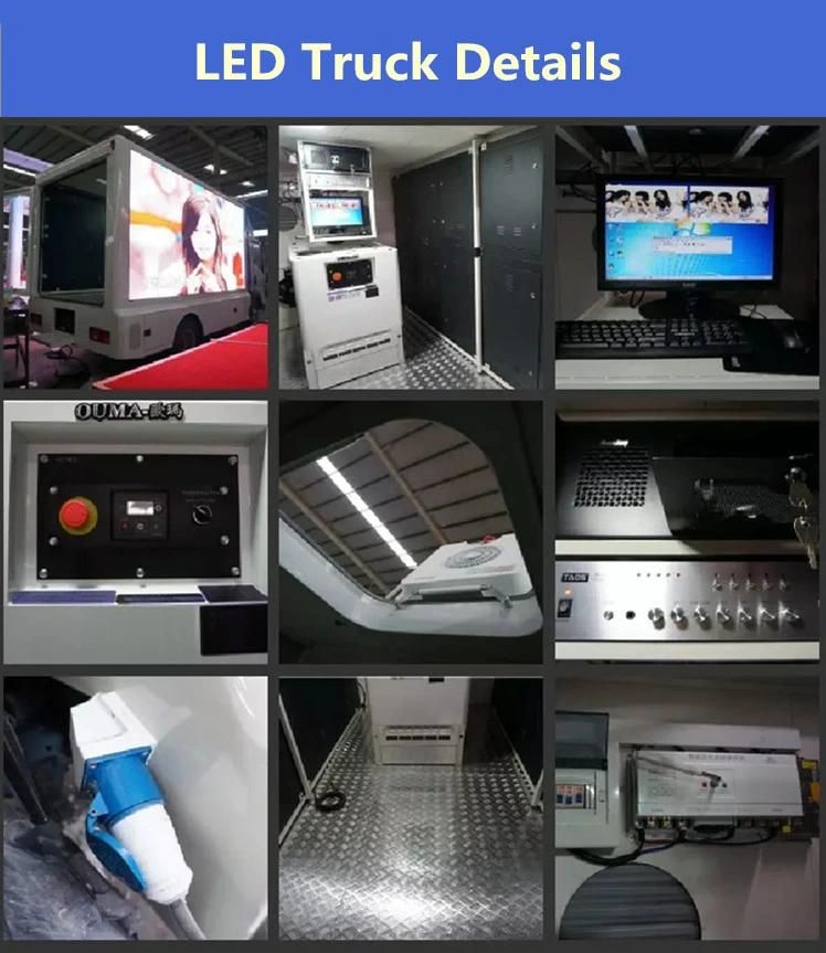 China Supplier Tanzania Used Full Color P6 Outdoor Mobile LED Video Truck/Car/Sightseeing Car Van Advertising Display Moving LED Display