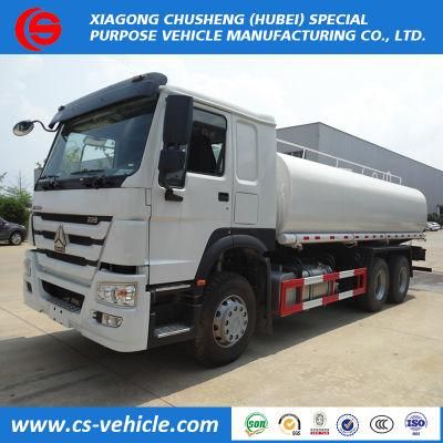 HOWO 6X4 20, 000L Water Tank Truck 20cbm Water Sprinkler Truck