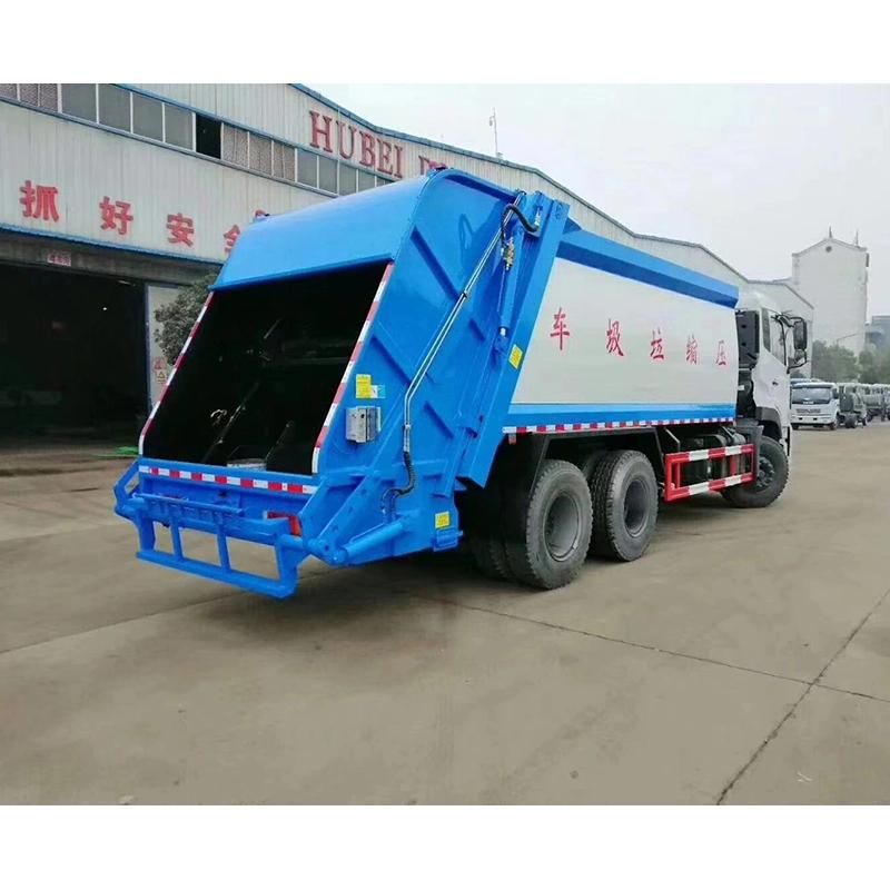 Dongfeng 375HP 20m3 6X4 LHD Hook Lift Roll off Garbage Compactor Garbage Truck