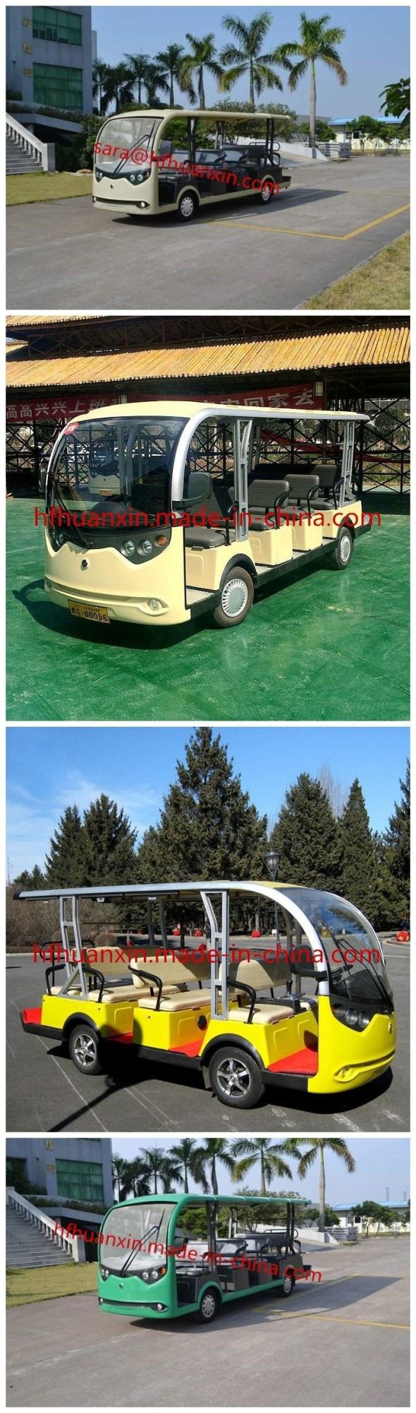 2022 Hot Sale Tourist Bus for Sale Electric Sightseeing Car