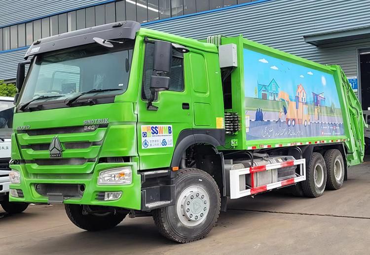 HOWO 6*4 18cbm Garbage Truck Compression Type