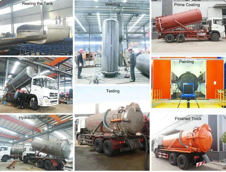 HOWO 8~10 Cbm Septik Tank Vacuum Suction Sewage Tanker Truck for Africa Cesspit Emptier