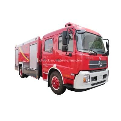 Dongfeng Tinjin 4X2 Water Foam Fire Fighting Truck 6000liters