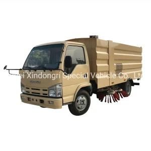 Japan Brand Isuzu Street Sweeping Vehicle 6cbm Dust Tank with 1.5cbm Water Tank Vacuum Suction Road Sweeper Truck