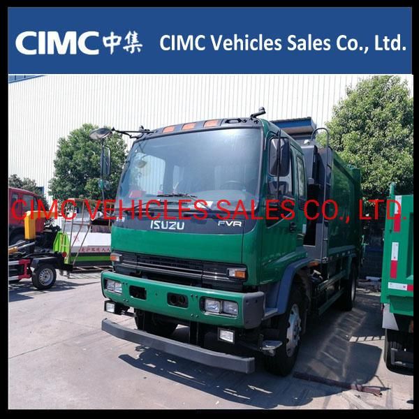 Isuzu F Series Waste Compactor Price Camion Truck De Basura 12cbm