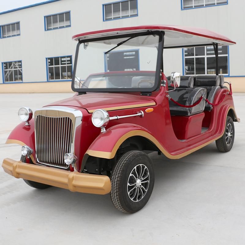 Top Quality AC Motor Luxury Hotel Cart Electrical Retro Cars