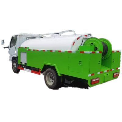 DFAC Small 3mt Water Tank High Pressure Sewer Jetting Cleaning Truck Flushing 16- 22MPa