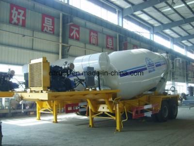 Sinotruk 2 Axles 3 Axle 10cbm 12cbm Concrete Mixer Tank Semi Trailer