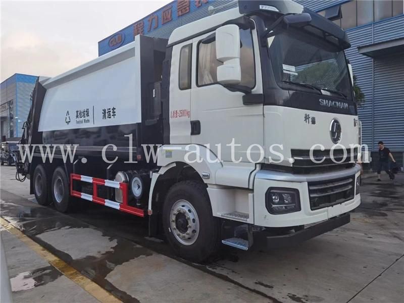 Shacman 20cbm 15tons 6X4 Compactor Garbage Truck Compressed Waste Removal Truck for Sale