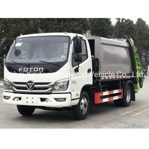 New Design Foton 4X2 4.5tons Waste Bins Compactor Garbage Truck Compression Garbage Vehicle