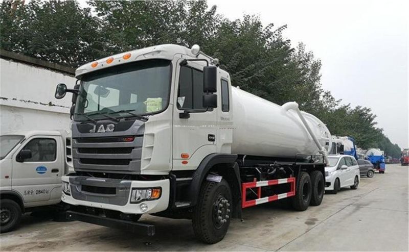 JAC 16000 Liters Septic Tank Sewer Cleaning Sludge Tank Fecal Waste Sewage Tanker Suction Truck