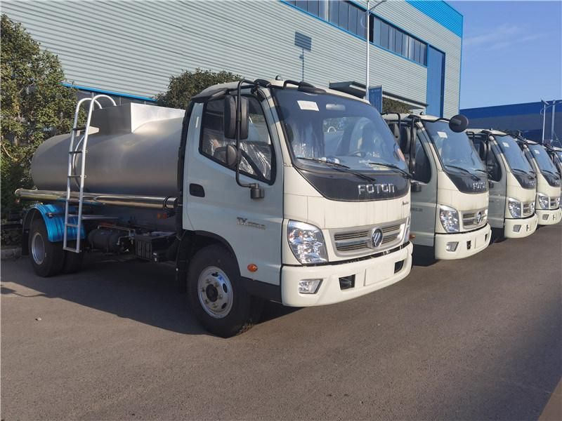 Good Quality Foton 4X2 Aumark Stainless Steel Water Tank Truck for Sale