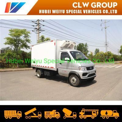 Karry Mini 1ton 2tons Gasoline Type Refrigerated Truck Fresh Vegetables Truck 4X2 Refrigerator Van Box Truck