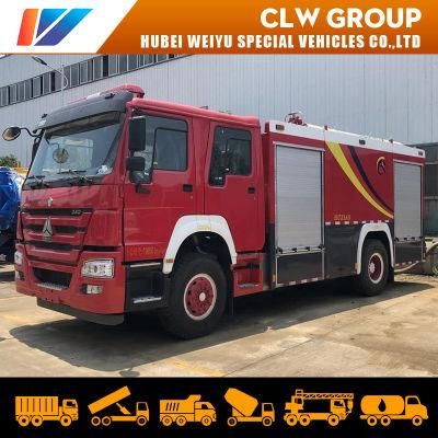 10t 12t Sinotruk HOWO Dry Powder and Foam Combined Use Fire Engine Fire Fighting Truck