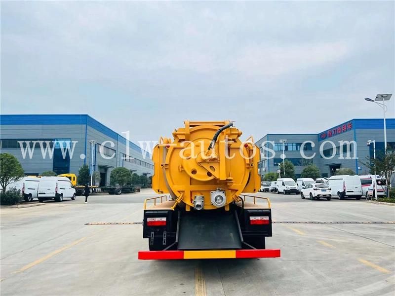 Dongfeng Duolicar 8000liters 8cbm 8m3 Vacuum Sewage Suction Truck Sewer Tank Truck Septic Tank Truck