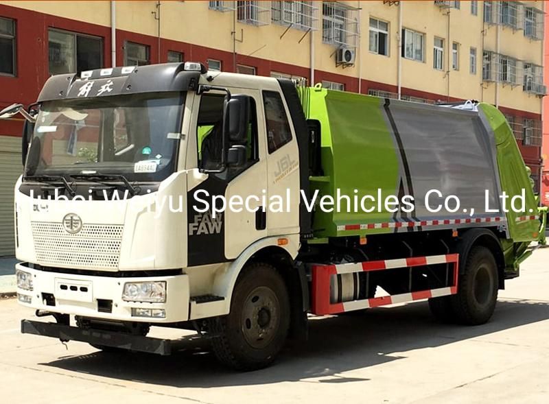 FAW 4X2 Rhd 14m3 Compression Compressed Garbage Compactor Truck for Sale