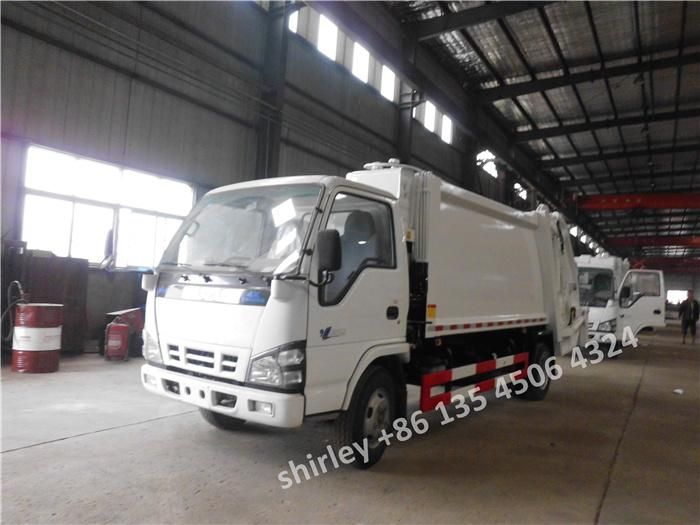 Isuzu 6m3 3tons 4tons 6cbm Rear Loader Waste Garbage Compactor Vehicle Loader Garbage Trash Truck