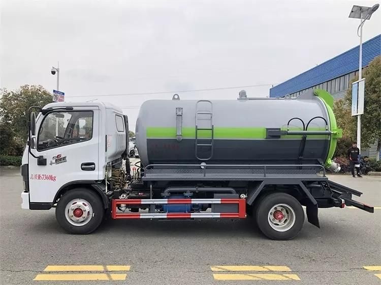 Dongfeng Diesel Engine 4.7 Cbm Small Vacuum Sewage Suction Truck