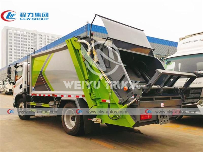 Dongfeng Huashen 4X2 9cbm 9000liters Garbage Compactor Truck Waste Removal Truck for Sanitation Services