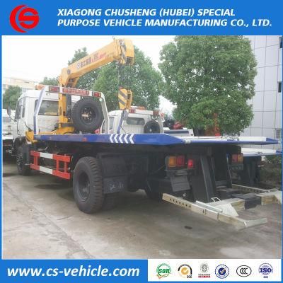 Isuzu 4*2 8tons Street Rescue Flat-Bed Tow Truck for Cars