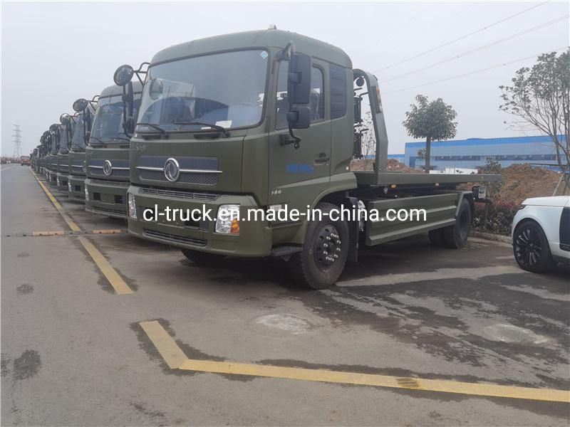 Dongfeng Tianjin 4X2 Type 10tons 8tons Flat Bed Truck Tow Truck Wrecker