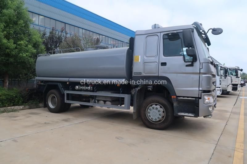 HOWO 4X2 15000liters 15m3 18m3 20m3 Water Tank Truck