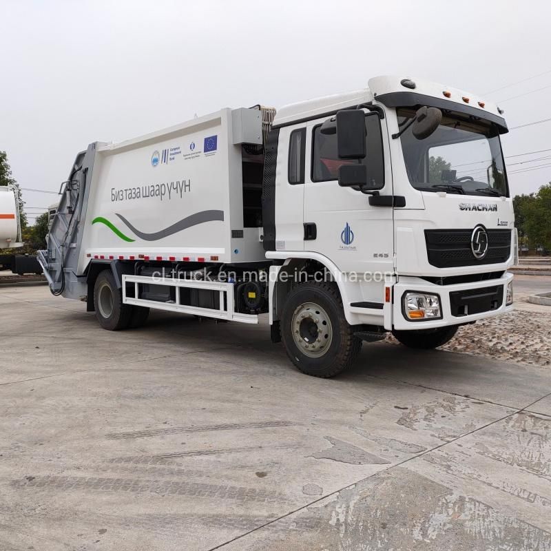 Shacman 12tons 15tons Euro 5 Truck Collector Garbage for Uzbekistan