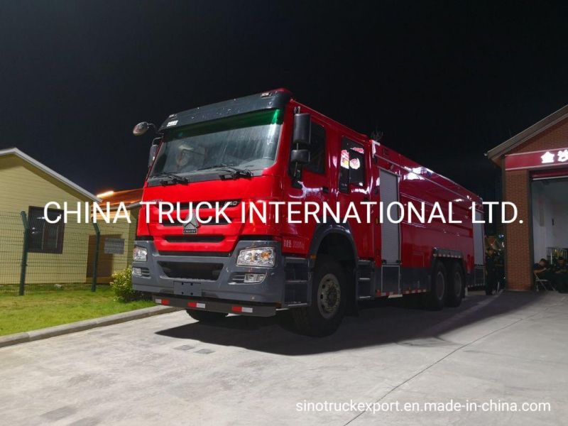 Sinotruk HOWO Truck 6X4 Fire Fighting Equipment Foam and Water Tank Truck